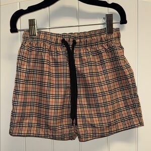 Burberry Kids Plaid Swim Trunks - 2T